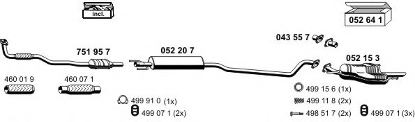 ERNST 050395 Exhaust System